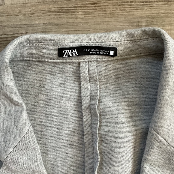 Women’s Gray Zara Blazer Comfort Jacket Size XL - Picture 2 of 8